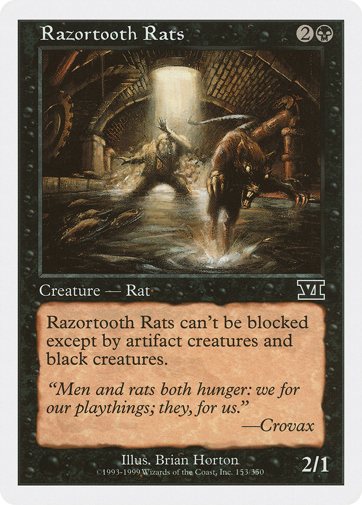 {C} Razortooth Rats [Classic Sixth Edition][6ED 153] - Misty Mountain Games