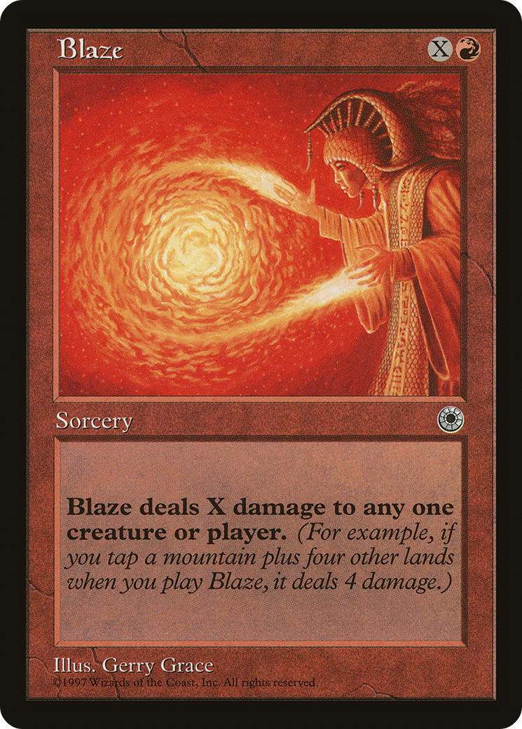 {C} Blaze (No Flavor Text) [Portal][AA POR 118]