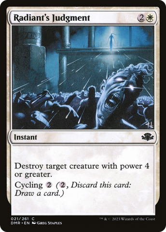 {C} Radiant's Judgment [Dominaria Remastered][DMR 021]