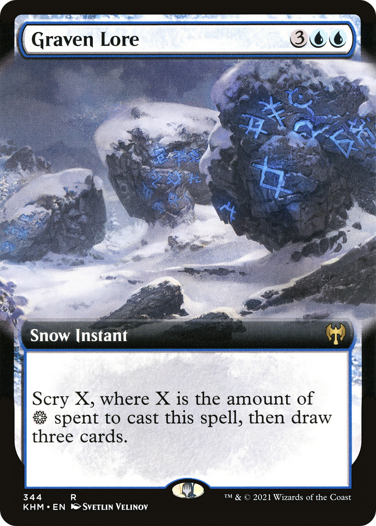 {R} Graven Lore (Extended Art) [Kaldheim][KHM 344]