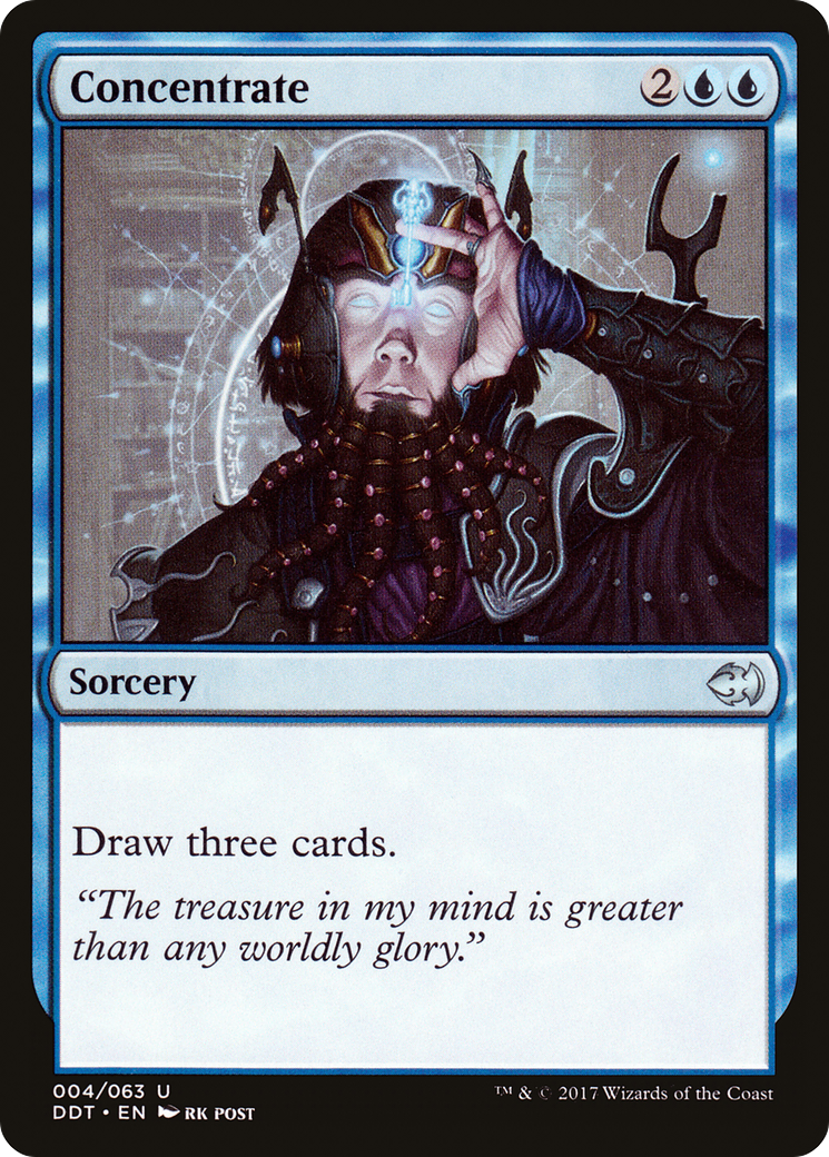 {C} Concentrate [Duel Decks: Merfolk vs. Goblins][DDT 004]
