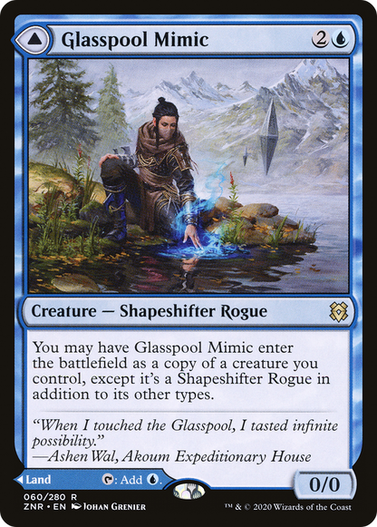 {R} Glasspool Mimic // Glasspool Shore [Zendikar Rising][ZNR 060]