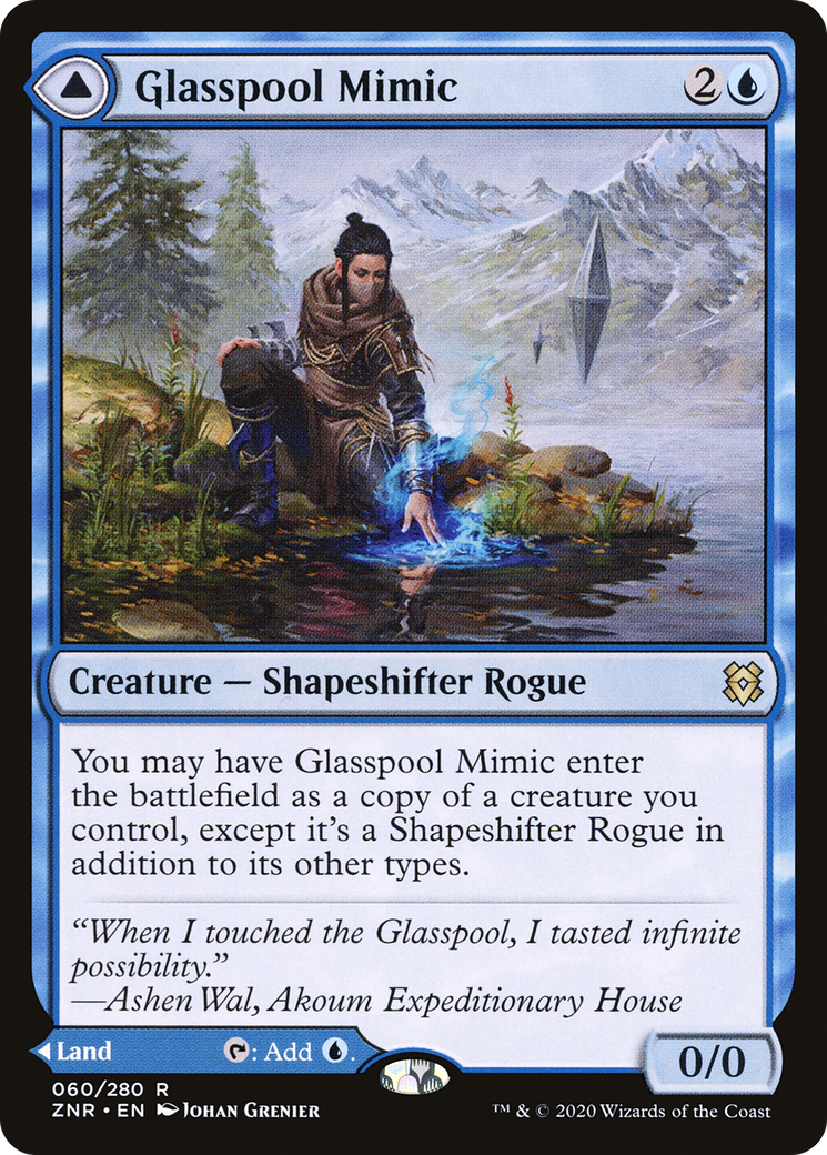 {R} Glasspool Mimic // Glasspool Shore [Zendikar Rising][ZNR 060]