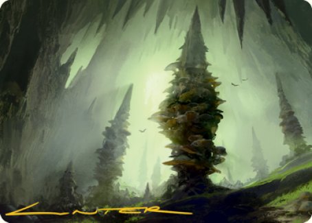 {A} Forest (280) Art Card (Gold-Stamped Signature) [Dungeons & Dragons: Adventures in the Forgotten Realms Art Series][GS AAFR 055]