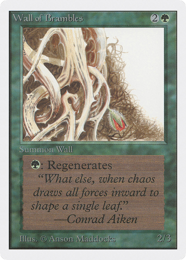 {C} Wall of Brambles [Unlimited Edition][2ED 224]