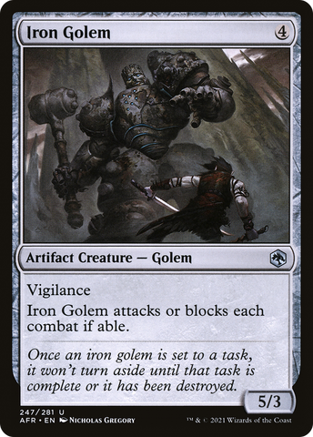{C} Iron Golem [Dungeons & Dragons: Adventures in the Forgotten Realms][AFR 247]