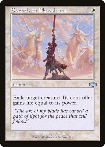 {C} Swords to Plowshares (Retro) [Dominaria Remastered][DMR 275]
