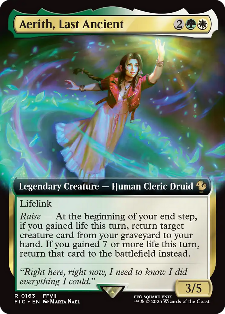 {R} Aerith, Last Ancient (Extended Art) [FINAL FANTASY Commander][FIC 163]