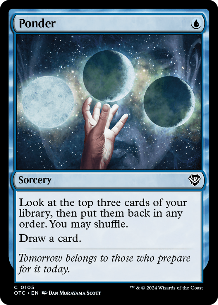 {C} Ponder [Outlaws of Thunder Junction Commander][OTC 105]