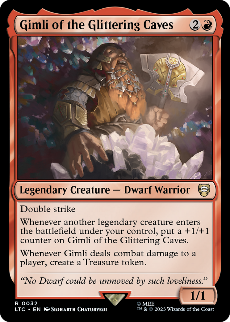 {R} Gimli of the Glittering Caves [The Lord of the Rings: Tales of Middle-Earth Commander][LTC 032]