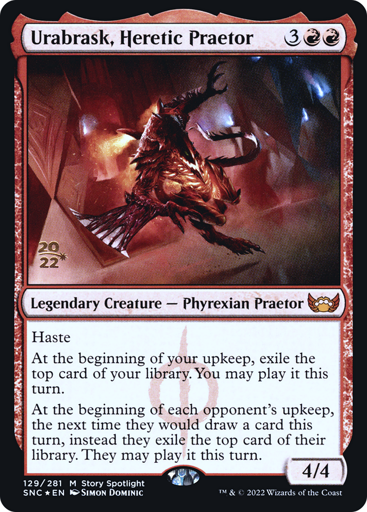 {R} Urabrask, Heretic Praetor [Streets of New Capenna Prerelease Promos][PR SNC 129]