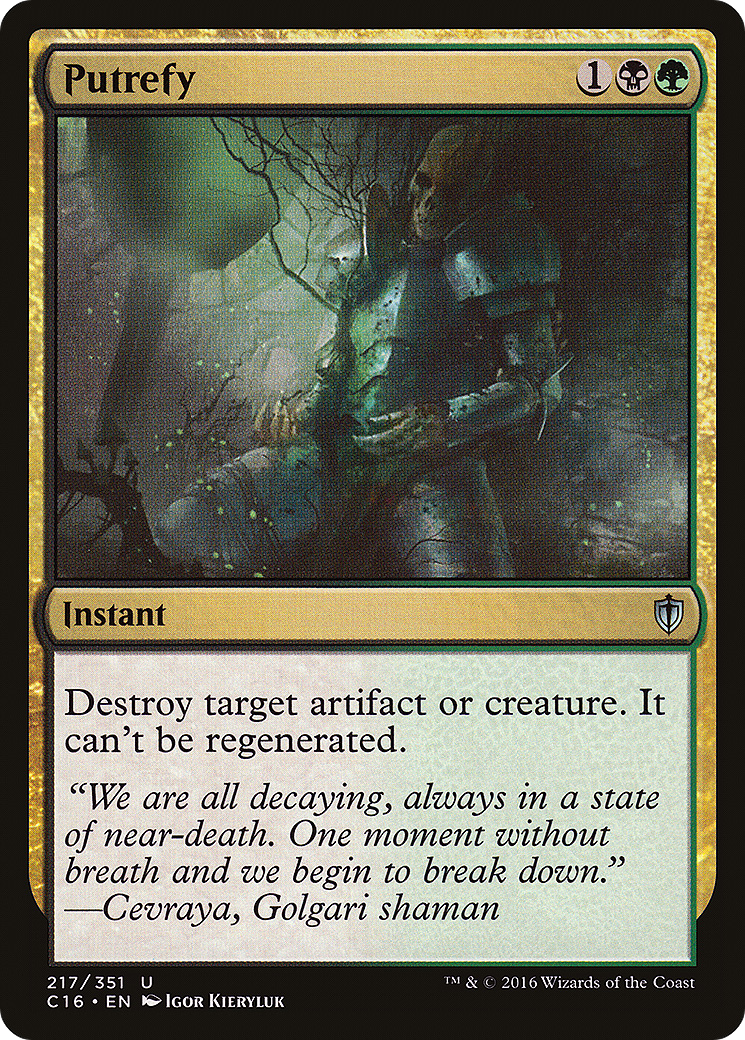 {C} Putrefy [Commander 2016][C16 217]