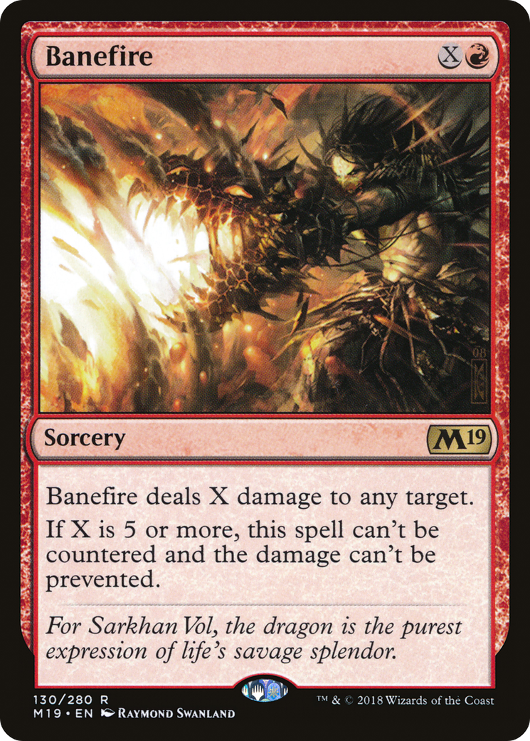 {R} Banefire [Core Set 2019][M19 130] - Misty Mountain Games