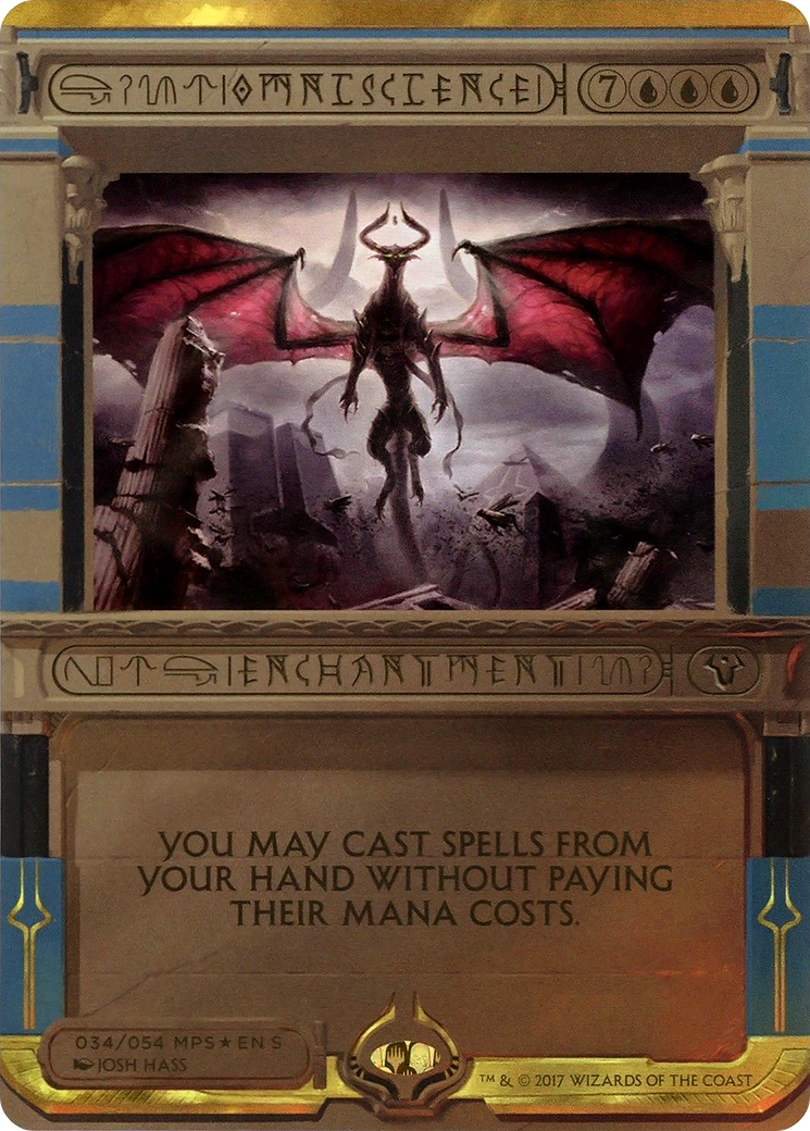 {R} Omniscience (Invocation) [Amonkhet Invocations][MP2 034] - Misty Mountain Games