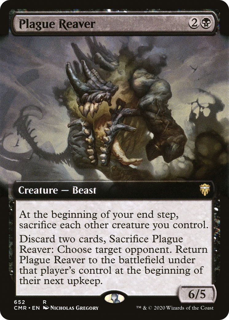 {R} Plague Reaver (Extended Art) [Commander Legends][CMR 652]