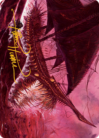 {A} Marauding Dreadship Art Card (Gold-Stamped Signature) [March of the Machine Art Series][GS AMOM 036]