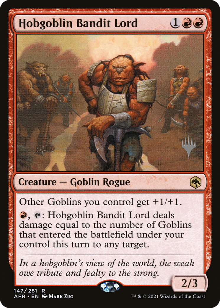 {R} Hobgoblin Bandit Lord (Promo Pack) [Dungeons & Dragons: Adventures in the Forgotten Realms Promos][PP AFR 147]