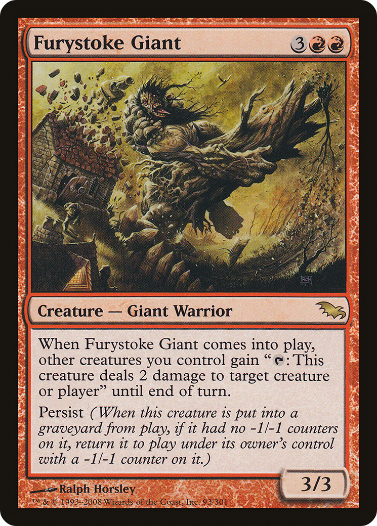 {R} Furystoke Giant [Shadowmoor][SHM 093] - Misty Mountain Games