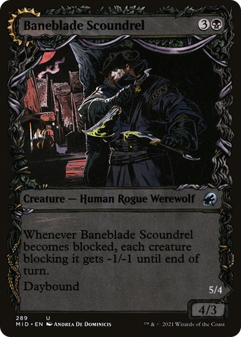 {C} Baneblade Scoundrel // Baneclaw Marauder (Showcase Equinox) [Innistrad: Midnight Hunt][MID 289]