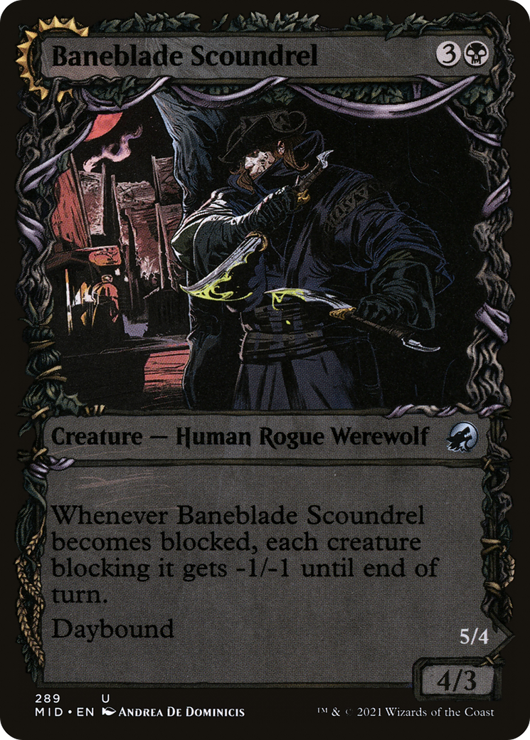 {C} Baneblade Scoundrel // Baneclaw Marauder (Showcase Equinox) [Innistrad: Midnight Hunt][MID 289]