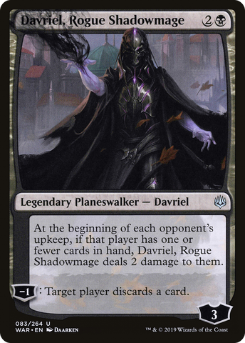 {C} Davriel, Rogue Shadowmage [War of the Spark][WAR 083]