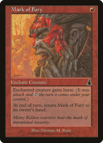 {C} Mark of Fury [Urza's Destiny][UDS 093]