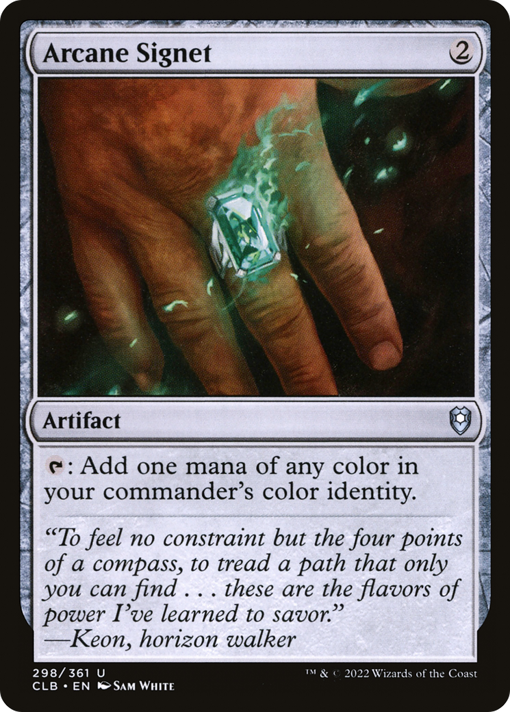 {C} Arcane Signet [Commander Legends: Battle for Baldur's Gate][CLB 298]
