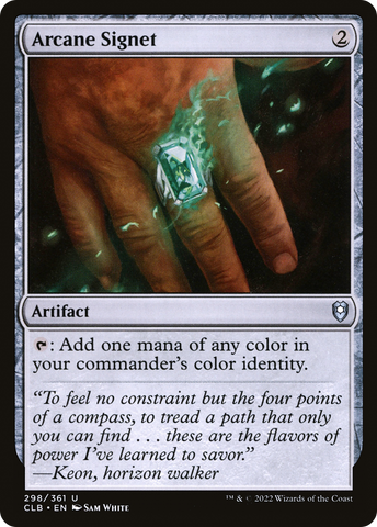 {C} Arcane Signet [Commander Legends: Battle for Baldur's Gate][CLB 298]
