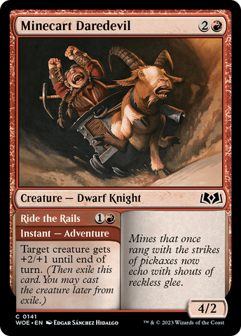 {@C} Minecart Daredevil // Ride the Rails [Wilds of Eldraine][WOE 141]