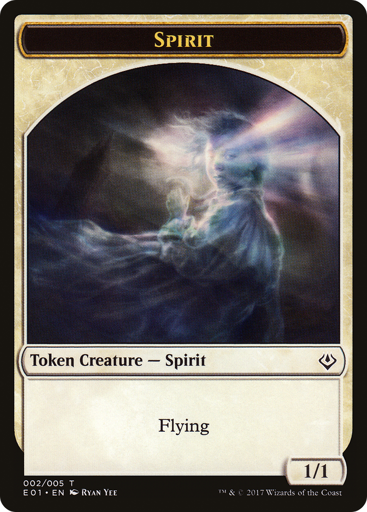 {T} Spirit Token [Archenemy: Nicol Bolas Tokens][TE01 002]