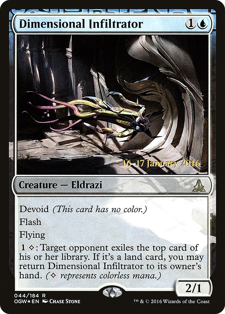 {R} Dimensional Infiltrator [Oath of the Gatewatch Prerelease Promos][PR OGW 044]