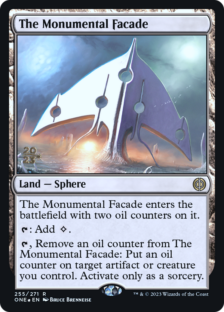 {R} The Monumental Facade [Phyrexia: All Will Be One Prerelease Promos][PR ONE 255]