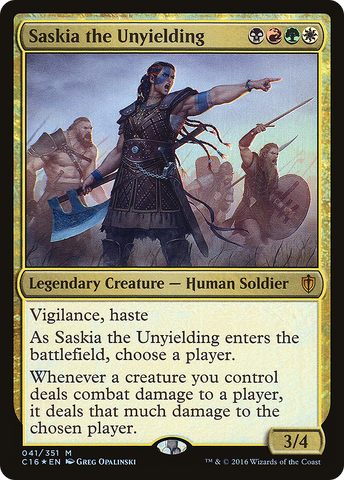 {R} Saskia the Unyielding [Commander 2016][C16 041]