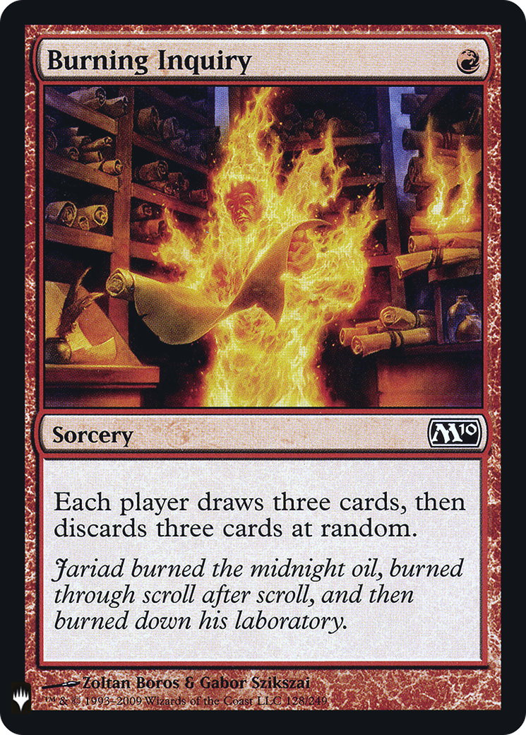 {C} Burning Inquiry [Mystery Booster][LS M10 128]