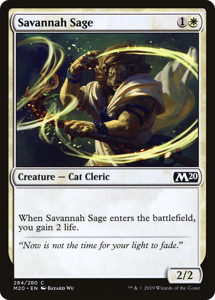 {C} Savannah Sage [Core Set 2020][M20 284]
