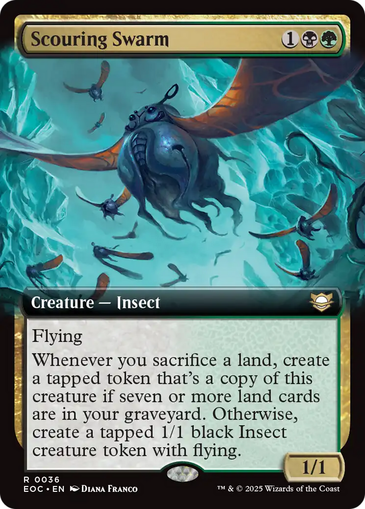 {R} Scouring Swarm (Extended Art) [Edge of Eternities Commander][EOC 036]