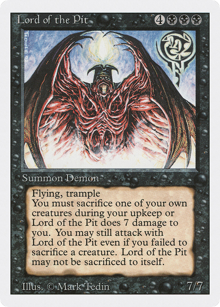 {R} Lord of the Pit [Revised Edition][3ED 116] - Misty Mountain Games