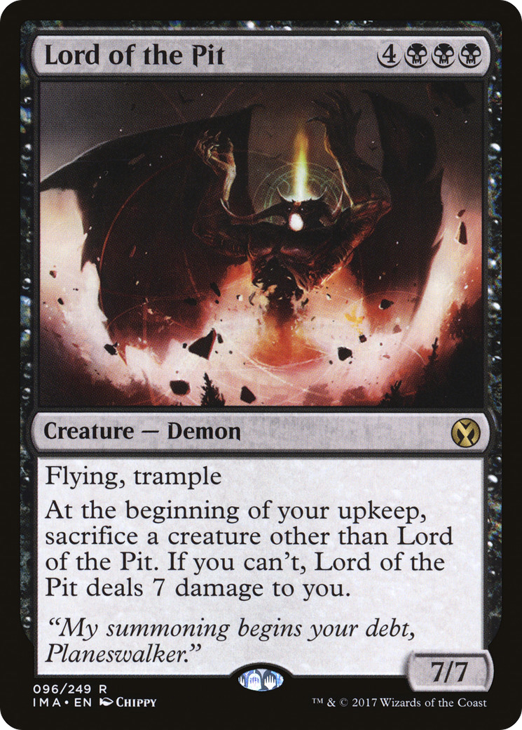 {R} Lord of the Pit [Iconic Masters][IMA 096] - Misty Mountain Games