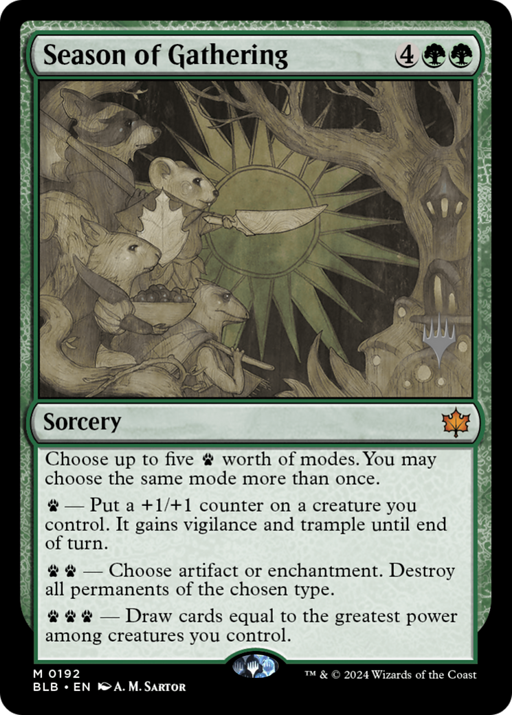 {@R} Season of Gathering (Promo Pack) [Bloomburrow Promos][PP BLB 192]
