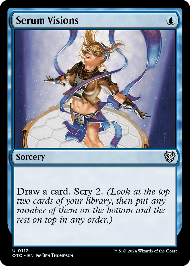 {C} Serum Visions [Outlaws of Thunder Junction Commander][OTC 112]
