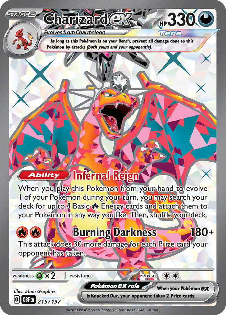 Charizard ex - 215/197 215 - SV03 Obsidian Flames Holofoil
