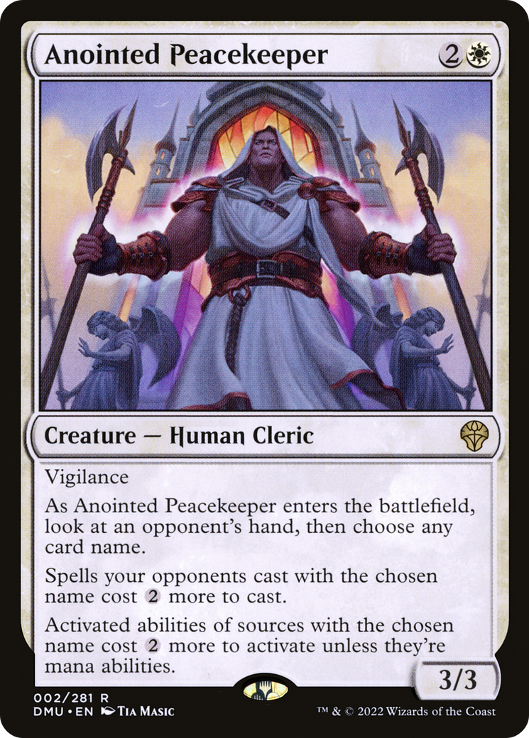 {R} Anointed Peacekeeper [Dominaria United][DMU 002]