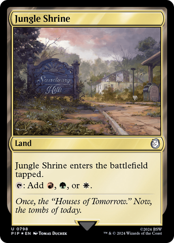 {C} Jungle Shrine (Surge Foil) [Fallout][PIP 798]