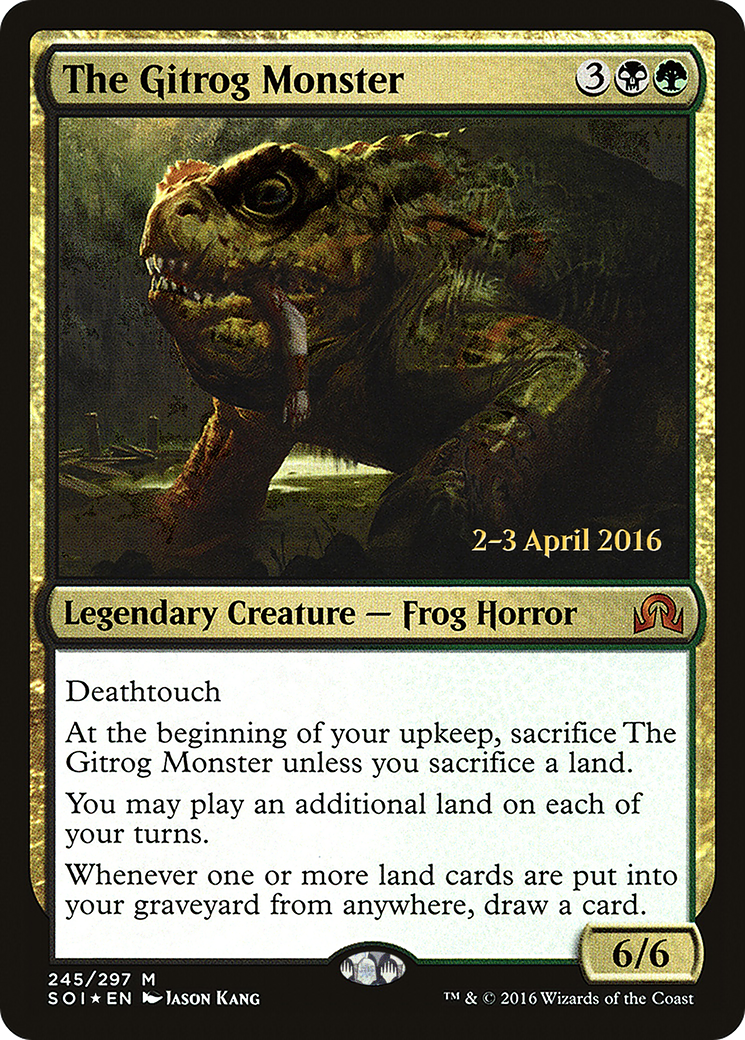 {R} The Gitrog Monster [Shadows over Innistrad Prerelease Promos][PR SOI 245] - Misty Mountain Games