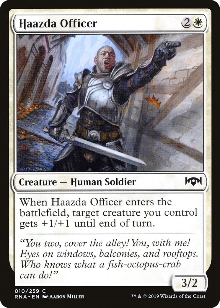 {C} Haazda Officer [Ravnica Allegiance][RNA 010]