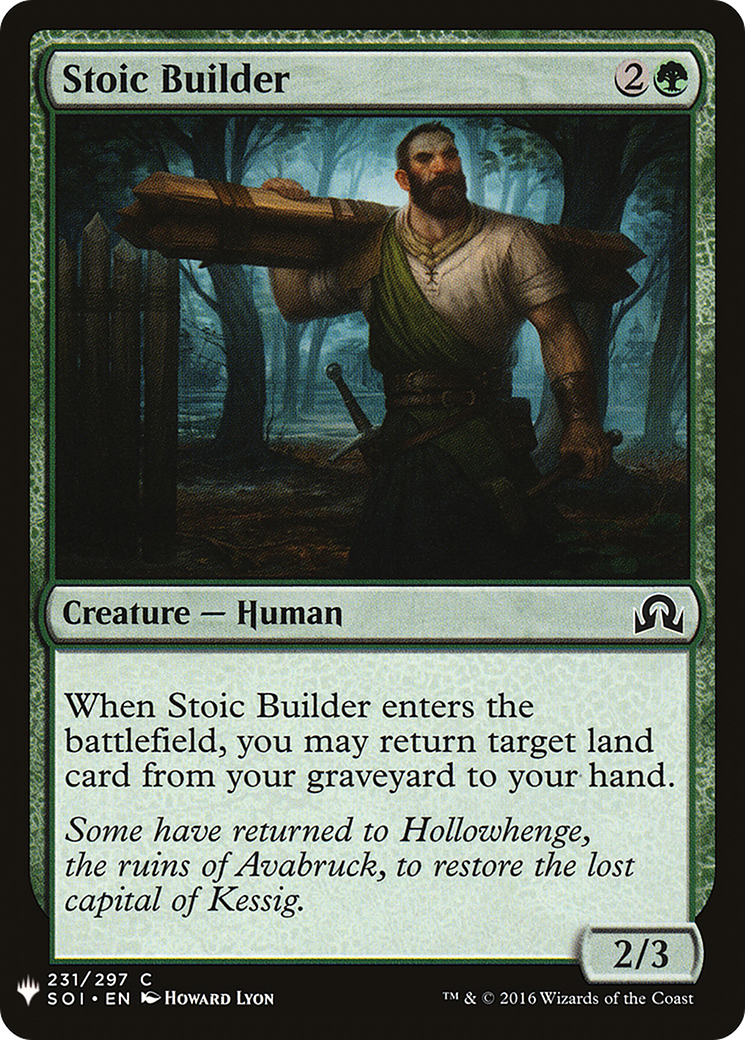 {C} Stoic Builder [Mystery Booster][LS SOI 231]