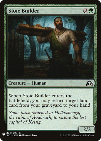 {C} Stoic Builder [Mystery Booster][LS SOI 231]