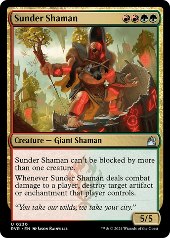 {C} Sunder Shaman [Ravnica Remastered][RVR 230]