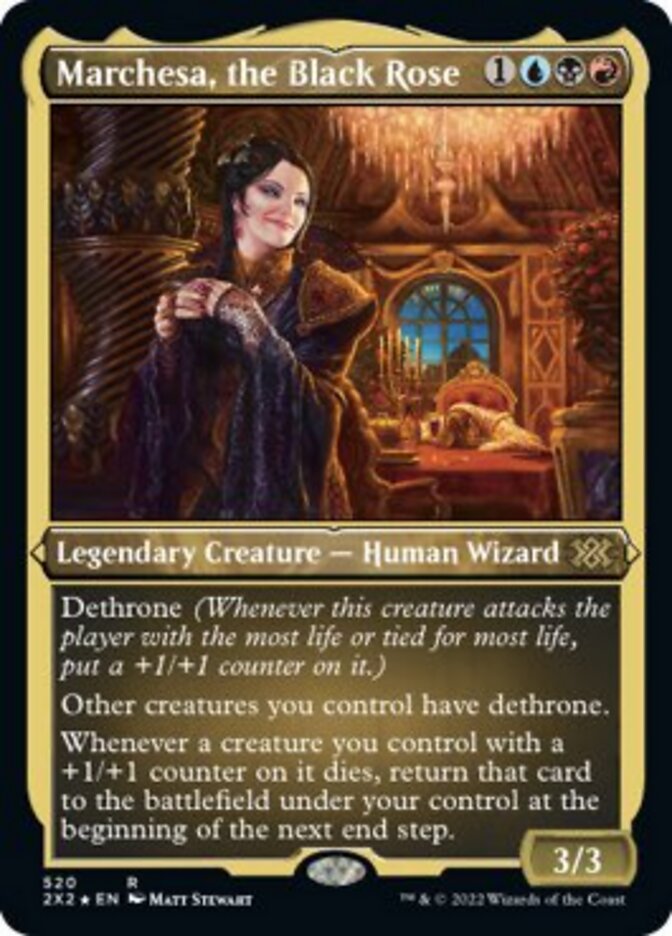 {R} Marchesa, the Black Rose (Foil Etched) [Double Masters 2022][2X2 520] - Misty Mountain Games