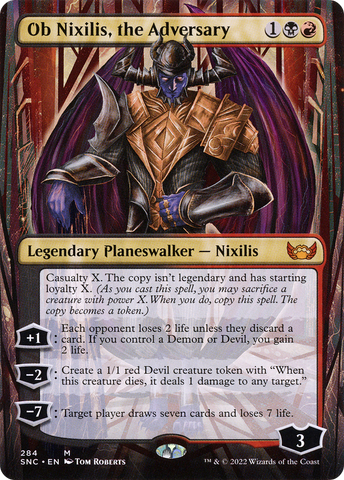 {R} Ob Nixilis, the Adversary (Borderless) [Streets of New Capenna][SNC 284]